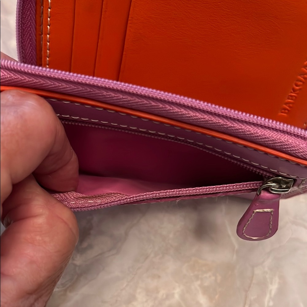 Baekgaard Pink Faux Leather Women's Wallet/Zip ID Card Holder - Picture 7 of 8